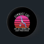 Gymnast Girl Button<br><div class="desc">Gymnast Girl</div>
