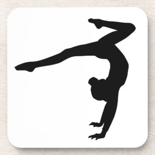 Gymnast-Hirschhandstand-Geschenke Untersetzer