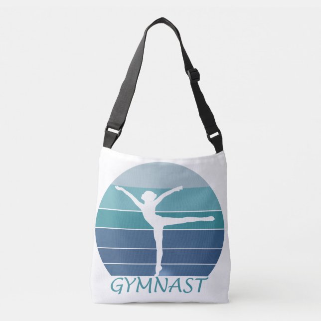 GYMNAST - I LIEBE GYMNASTIK. TRAGETASCHEN MIT LANGEN TRÄGERN (Vorderseite)