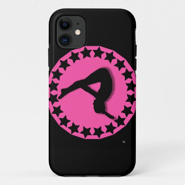 Gymnast im Rosa Case-Mate iPhone Hülle (Rückseite)