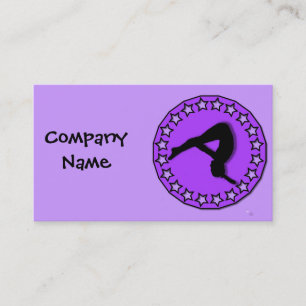 Gymnast in businpurple ess Karten