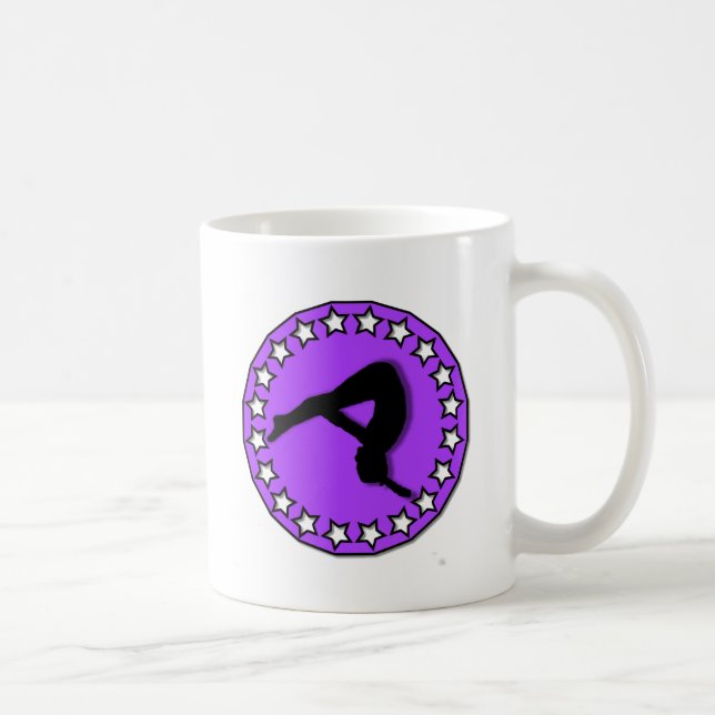 Gymnast in Lila Kaffeetasse (Rechts)