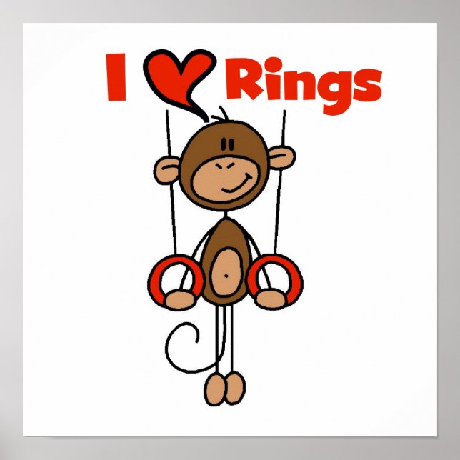 Gymnast Lieben Rings Poster (Vorne)