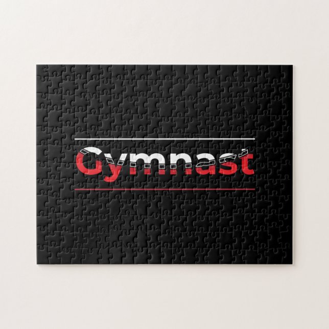 Gymnast - Minimalistisch Moderne Gymnastik - Wort (Horizontal)