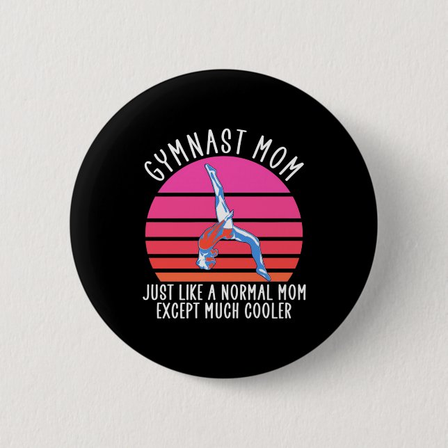Gymnast Mom Button (Vorderseite)