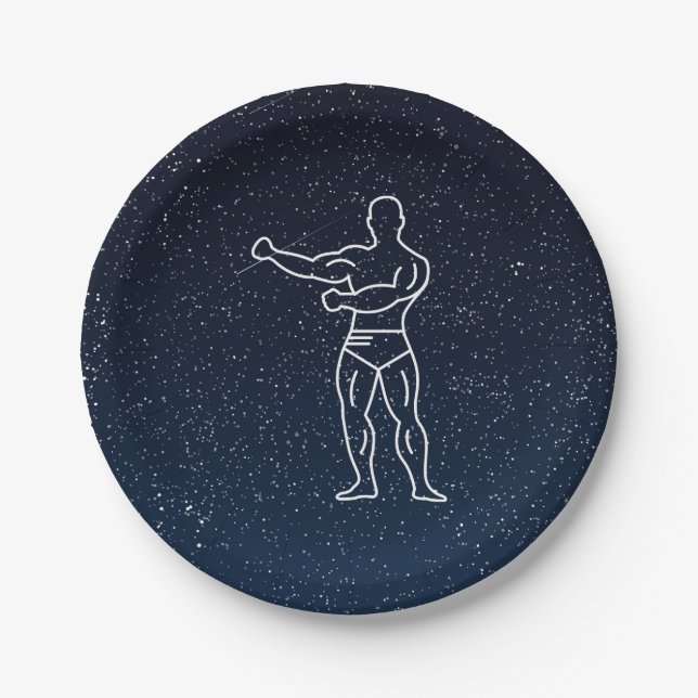 Gymnast Muscles minimales Pappteller (Vorderseite)