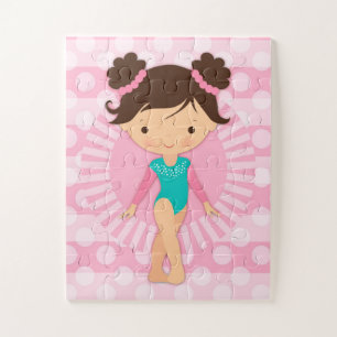 Gymnast - niedlicher Gymnastik-Rosa-Türkis
