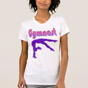 Gymnast Power Tumbling Lila Metallic T-Shirt