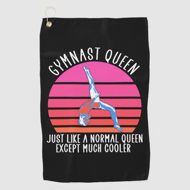 Gymnast Queen Golfhandtuch (Vorderseite)