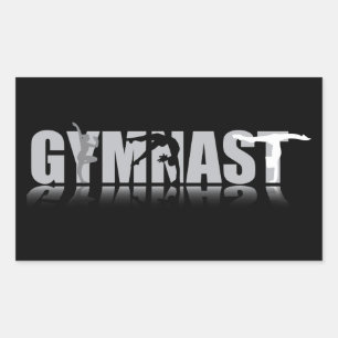 GYMNAST Rectangle Aufkleber