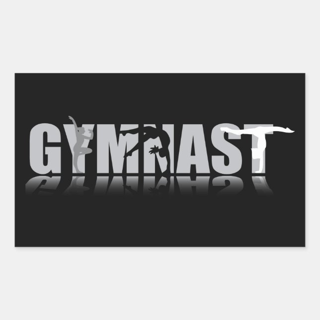 GYMNAST Rectangle Aufkleber (Vorderseite)