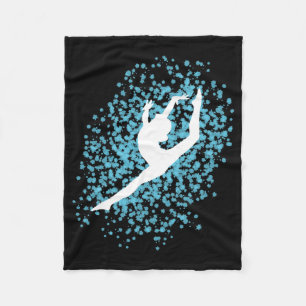 Gymnast-Silhouette Fleecedecke