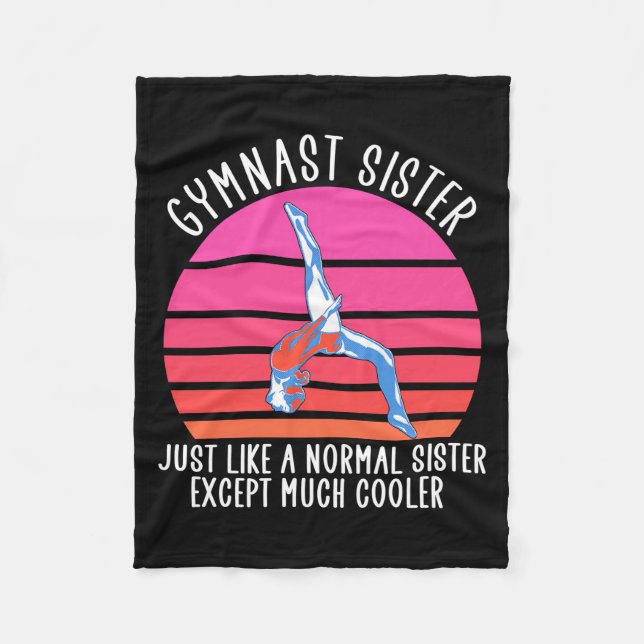 Gymnast Sister Fleecedecke (Vorderseite)