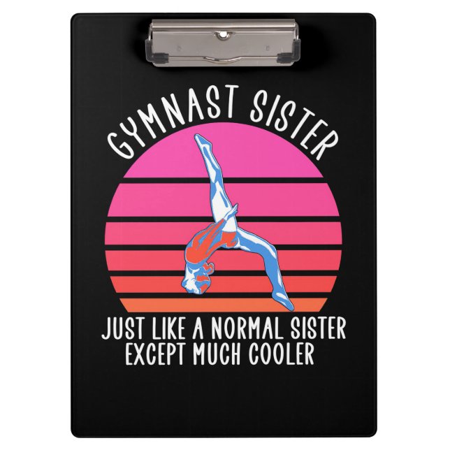 Gymnast Sister Klemmbrett (Vorderseite)