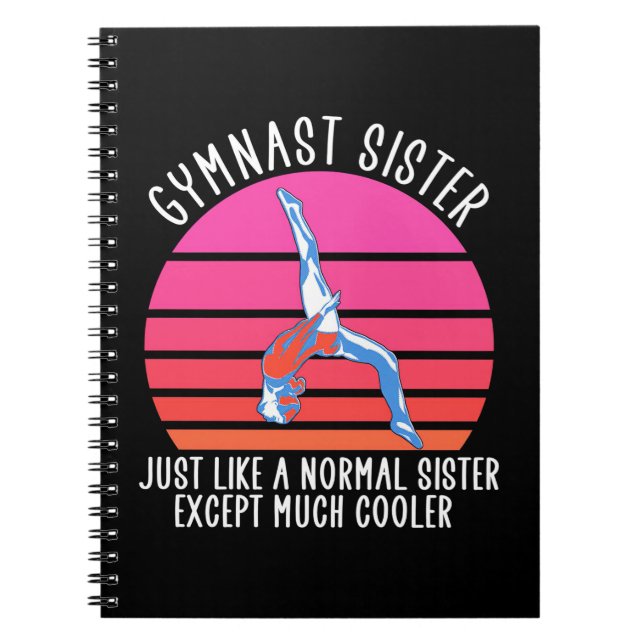 Gymnast Sister Notizblock (Vorderseite)