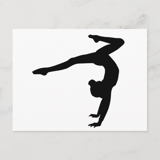 Gymnast Stag Handstand Geschenke Postkarte (Vorderseite)