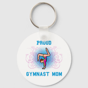 Gymnast-stolze Mama Schlüsselanhänger