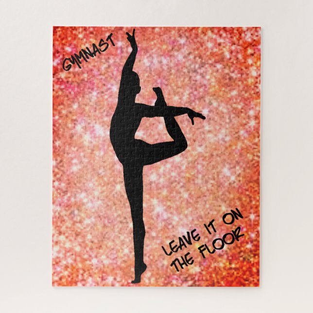 Gymnast Verließ es auf dem Boden Sassy Sparkle Puz (Vertikal)