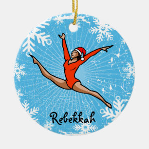 GymnastChick Sprung Sankt personifizieren Keramikornament