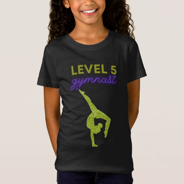 Gymnaste De Niveau 5 Pour T-shirt Or (Devant)
