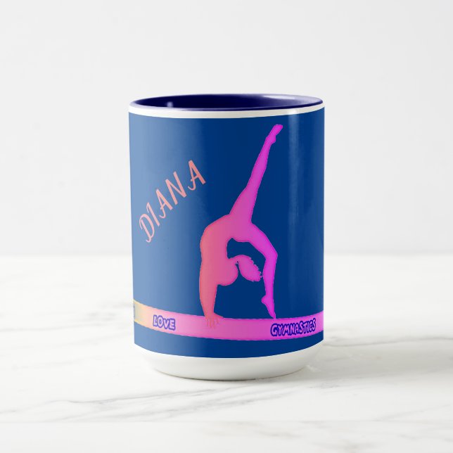 Gymnaste GYMNASTIQUE sur la tasse de café de la ba (Centre)