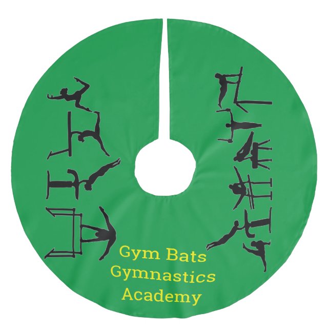 Gymnastics Academy Christmas Tree Skirt Polyester Weihnachtsbaumdecke (Vorderseite)