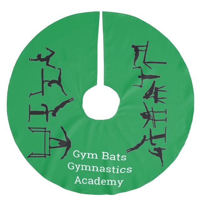 Gymnastics Academy Christmas Tree Skirt Polyester Weihnachtsbaumdecke (Vorderseite)