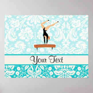 Gymnastics Balance Beam Poster