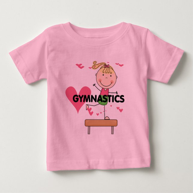 GYMNASTICS - Blond Girl Balance Beam Tshirts (Vorderseite)