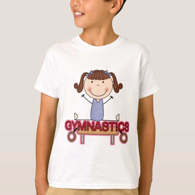 GYMNASTICS - Brünette Girl Splits Tshirts und Gesc (Vorderseite)