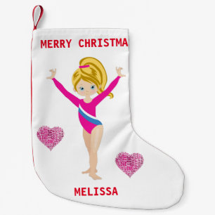GYMNASTICS CHRISTMAS STRUMPF FÜR MÄDCHEN. KLEINER WEIHNACHTSSTRUMPF