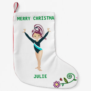 GYMNASTICS CHRISTMAS STRUMPF FÜR MÄDCHEN. KLEINER WEIHNACHTSSTRUMPF