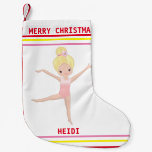 GYMNASTICS CHRISTMAS STRUMPF FÜR MÄDCHEN. KLEINER WEIHNACHTSSTRUMPF
