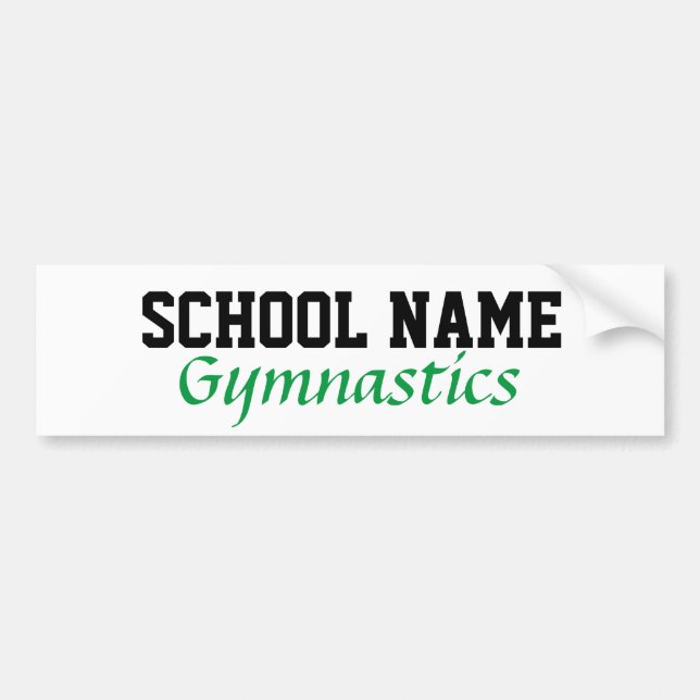 Gymnastics - Create Your Own School Spirit Autoaufkleber (Vorne)
