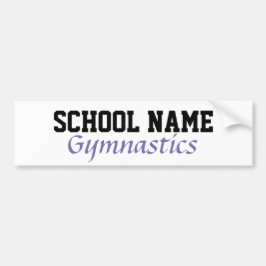 Gymnastics - Create Your Own School Spirit Autoaufkleber
