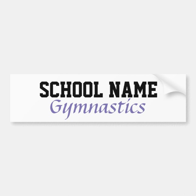 Gymnastics - Create Your Own School Spirit Autoaufkleber (Vorne)