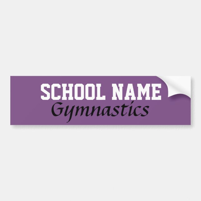 Gymnastics - Create Your Own School Spirit Autoaufkleber (Vorne)