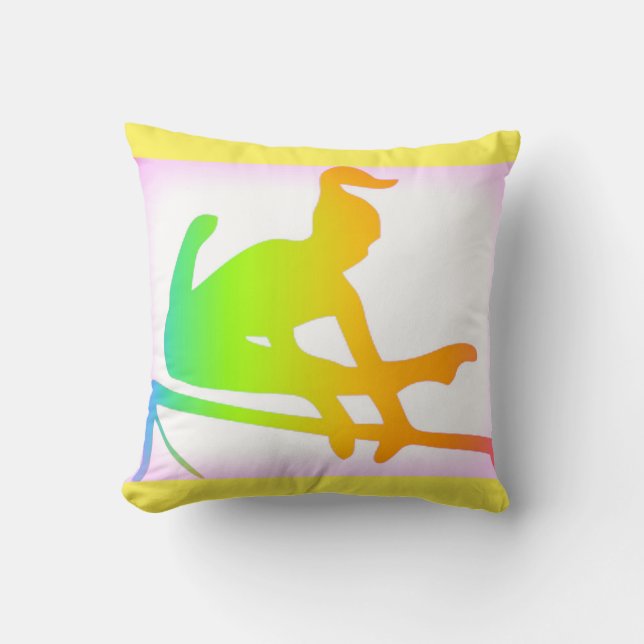 GYMNASTICS farbenfrohe Wurfkissen! Kissen (Vorderseite)