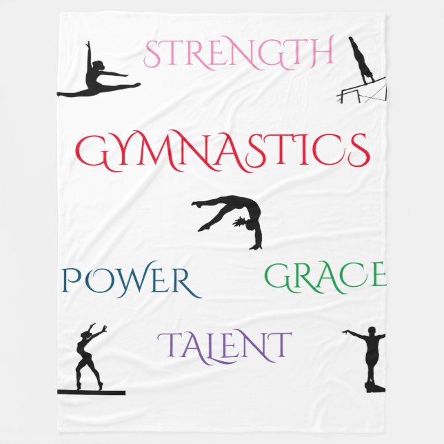GYMNASTICS GROSSES FLEECE BLANKET. (Vorderseite)