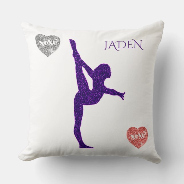 GYMNASTICS Kissen für den Hauswirt. (Vorderseite)