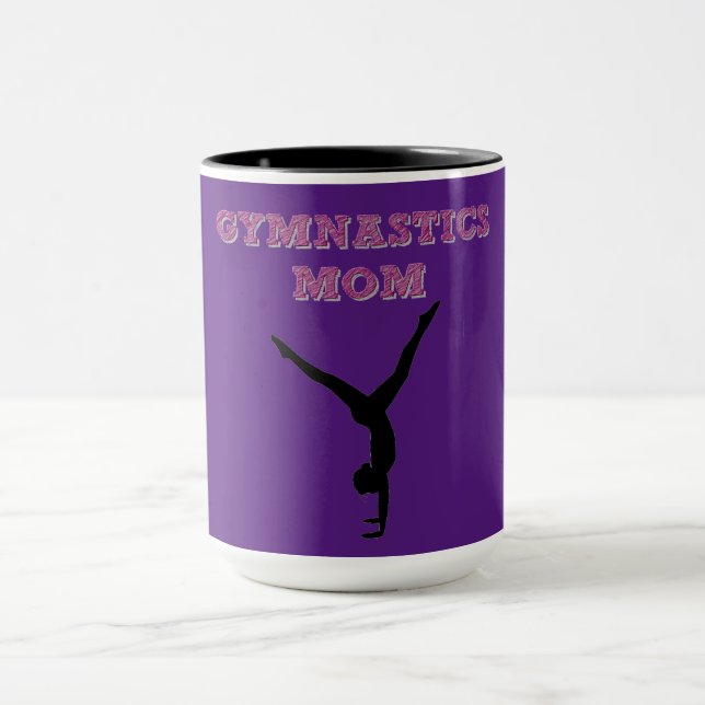 GYMNASTICS MAMA Kaffee Tasse. Tasse (Zentrum)