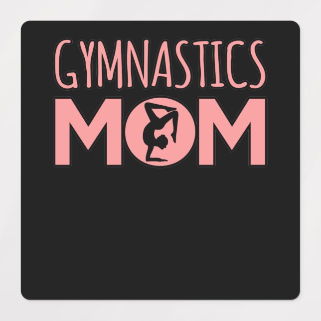 Gymnastics Mom Gymnast Gymnastic Sports Lover Grap Etiketten (Design 1)
