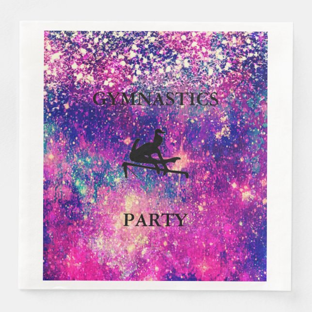 GYMNASTICS PARTY NAPKINS SERVIETTE (Vorderseite)