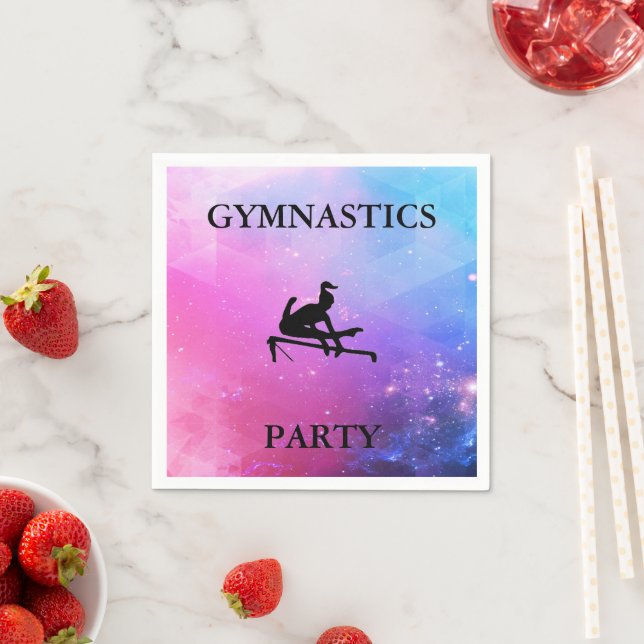 GYMNASTICS PARTY NAPKINS SERVIETTE (Beispiel)
