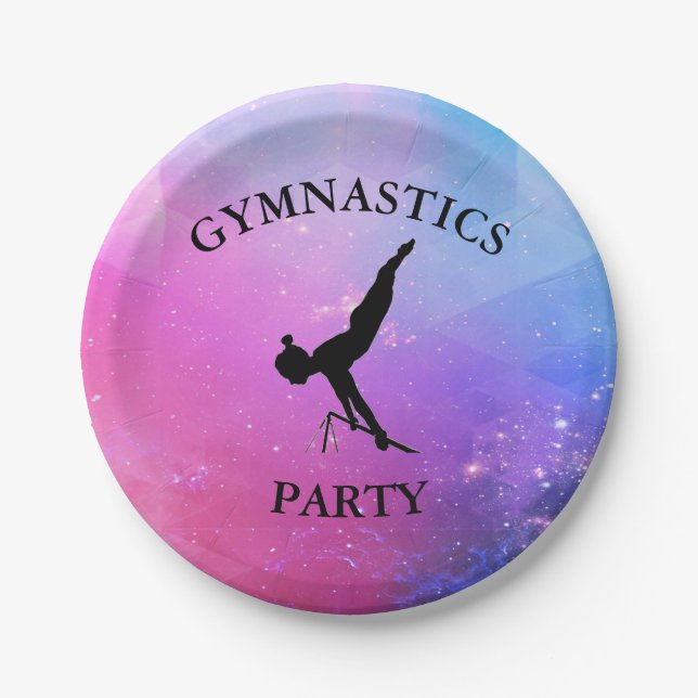GYMNASTICS-PARTY PAPPTELLER (Vorderseite)