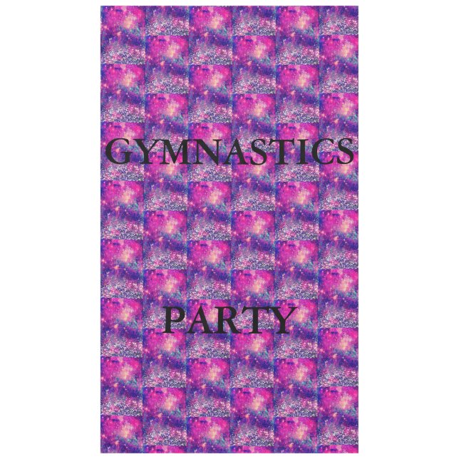GYMNASTICS PARTY TABLECLOTH TISCHDECKE (Vorderseite)