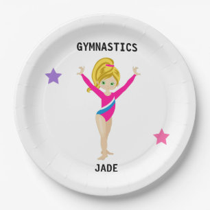 GYMNASTICS PARTY TELLER FÜR MÄDCHEN PERSONALISIERT