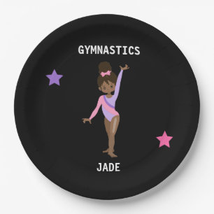 GYMNASTICS PARTY TELLER FÜR MÄDCHEN PERSONALISIERT