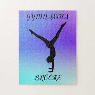 GYMNASTICS PUZZLE avec gymnaste et nom personnalis