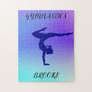 GYMNASTICS PUZZLE mit Gymnast & individuelle Name.